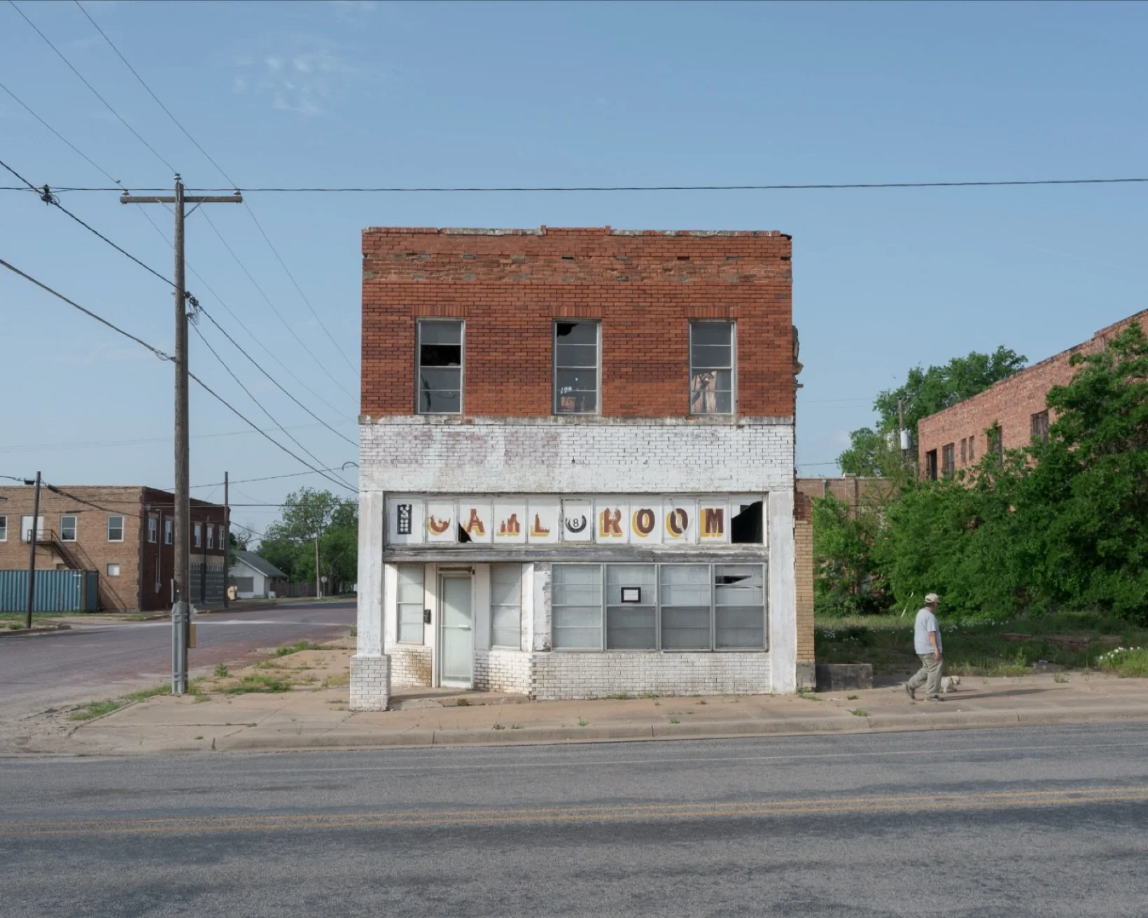 I drove an hour or so out of my way to see what remained of Ranger after &ldquo;visiting&rdquo; via Google street view. Some of what I had seen was already gone but this building remained. The gentlemen in the photograph crossed the street and we spo