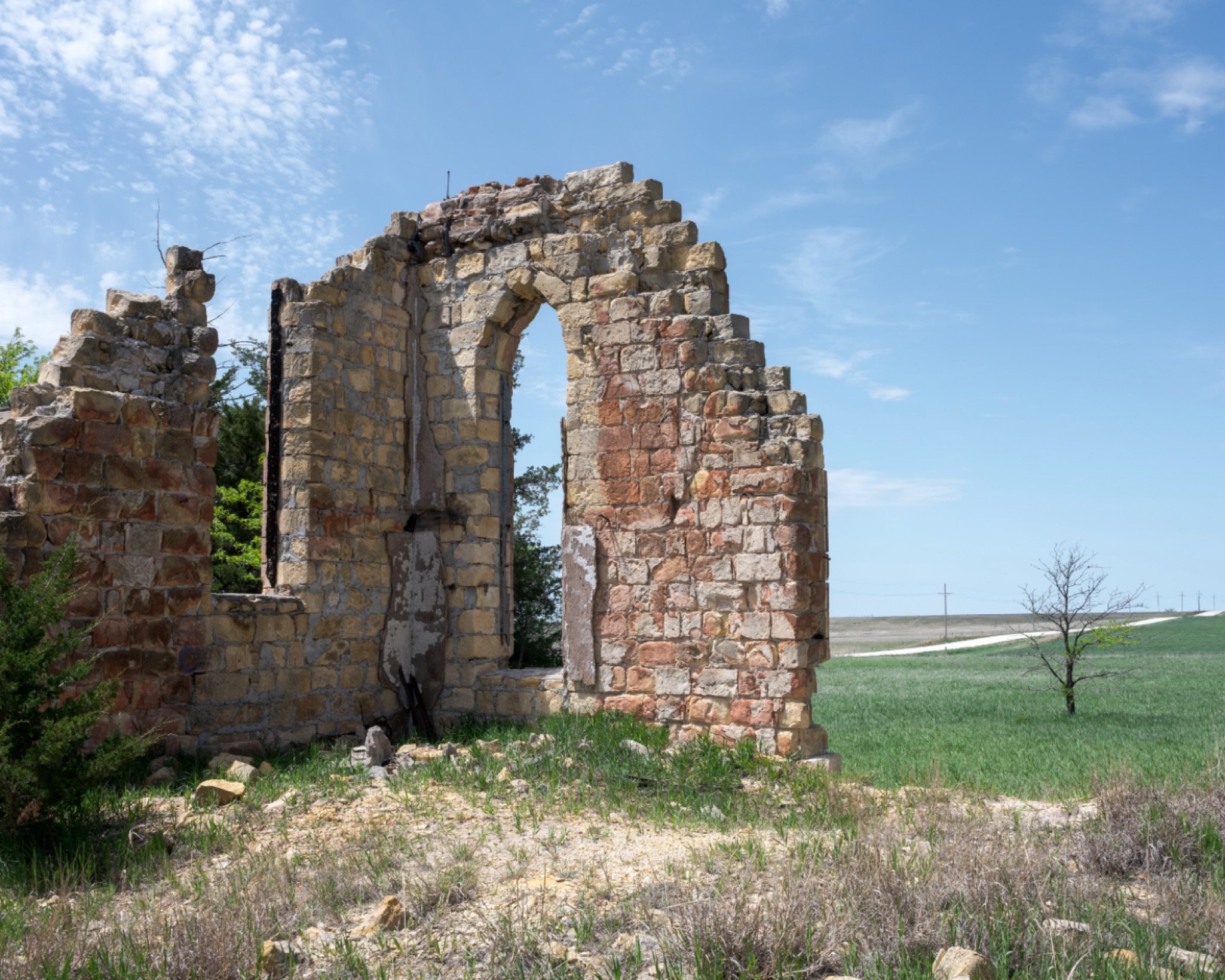Another ghost town where little remains.  Emmeram, like much of where I photograph, is a place that you will never just come across. You have to really go looking for it. From West of Here. Series website at link in bio. Emmeram, Kansas. 2024. #photo