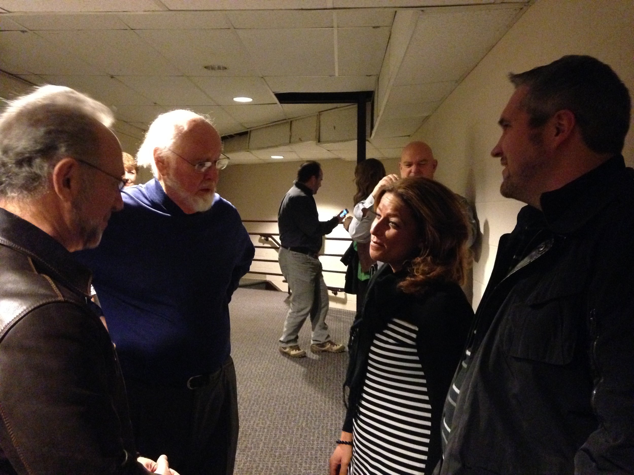 Mentor, teacher, friend Bob Bernhardt and Composer, Conductor, and extrodinary man John Williams