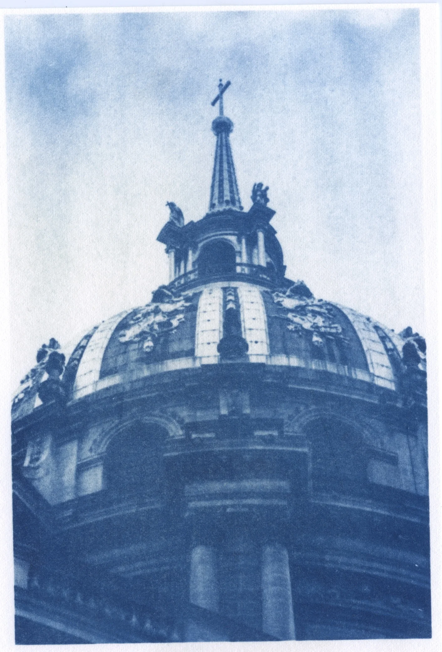 Napoleon Monument, Cyanotyope, Paris France, 2014-2015