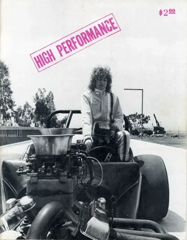  Cover photo of High Performance Magazine (1978). Photo by Susan Mogul. 