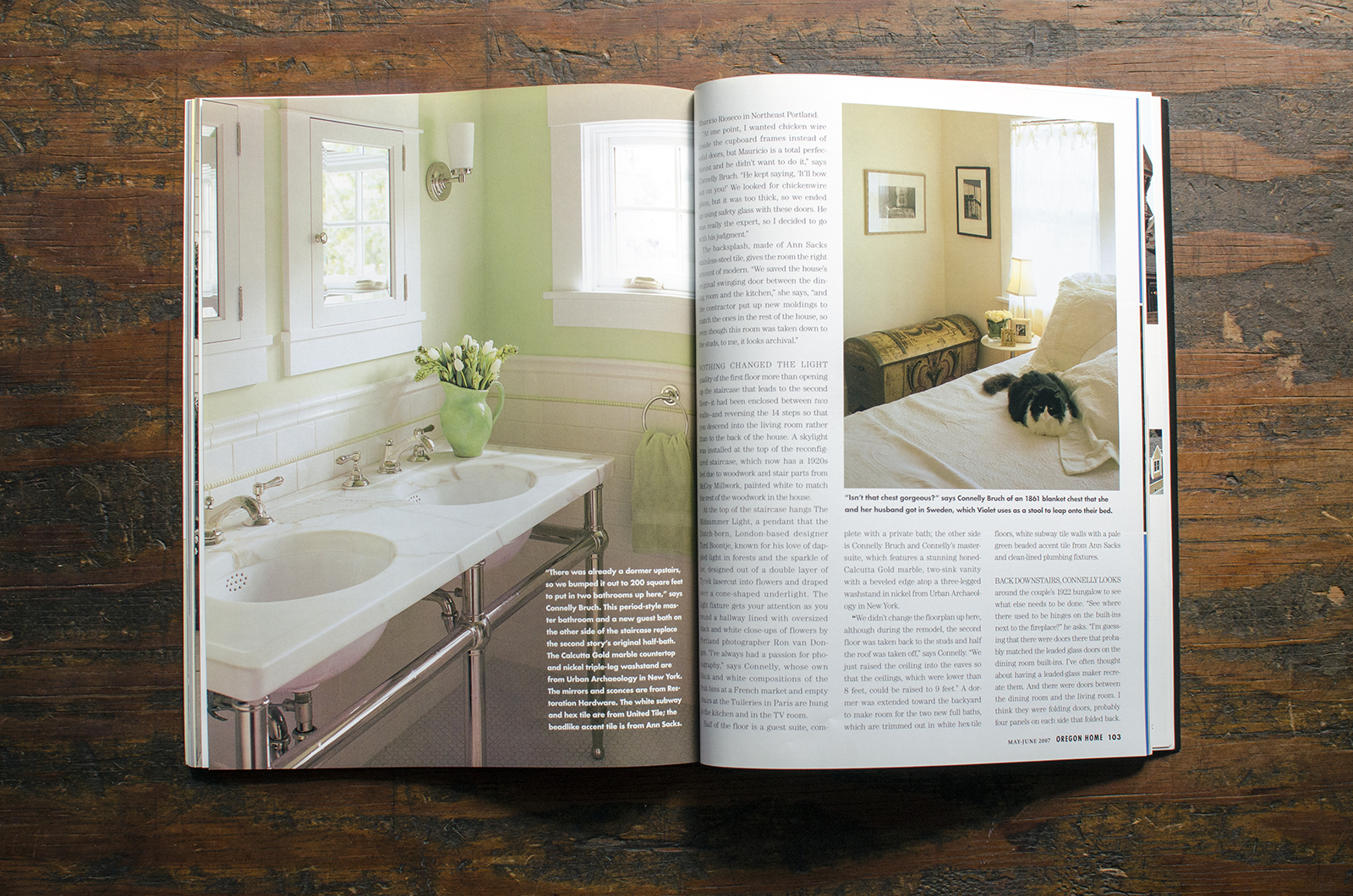    Oregon Home Magazine  . Project:  NW Quimby Street  