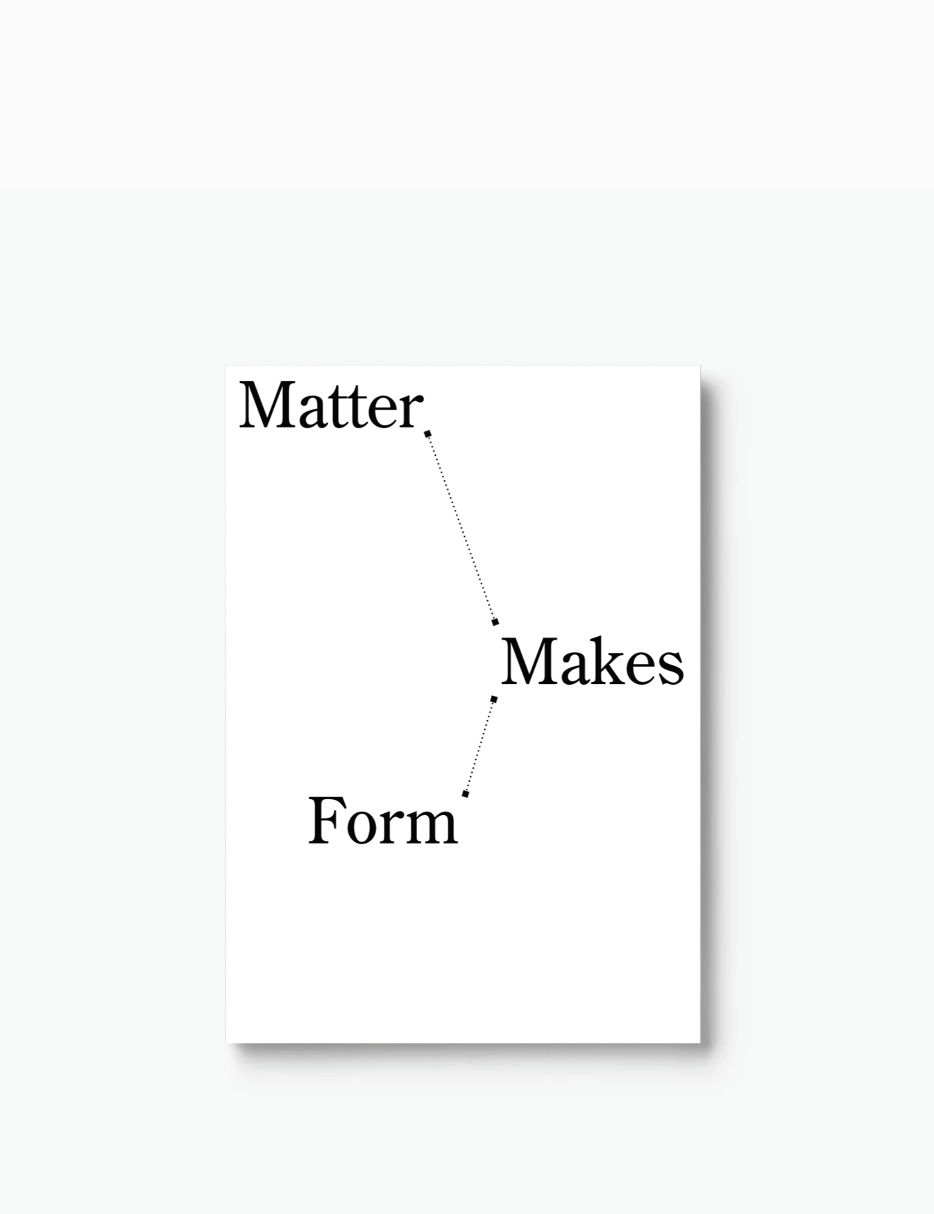 Nani Kim — Matter Makes Form