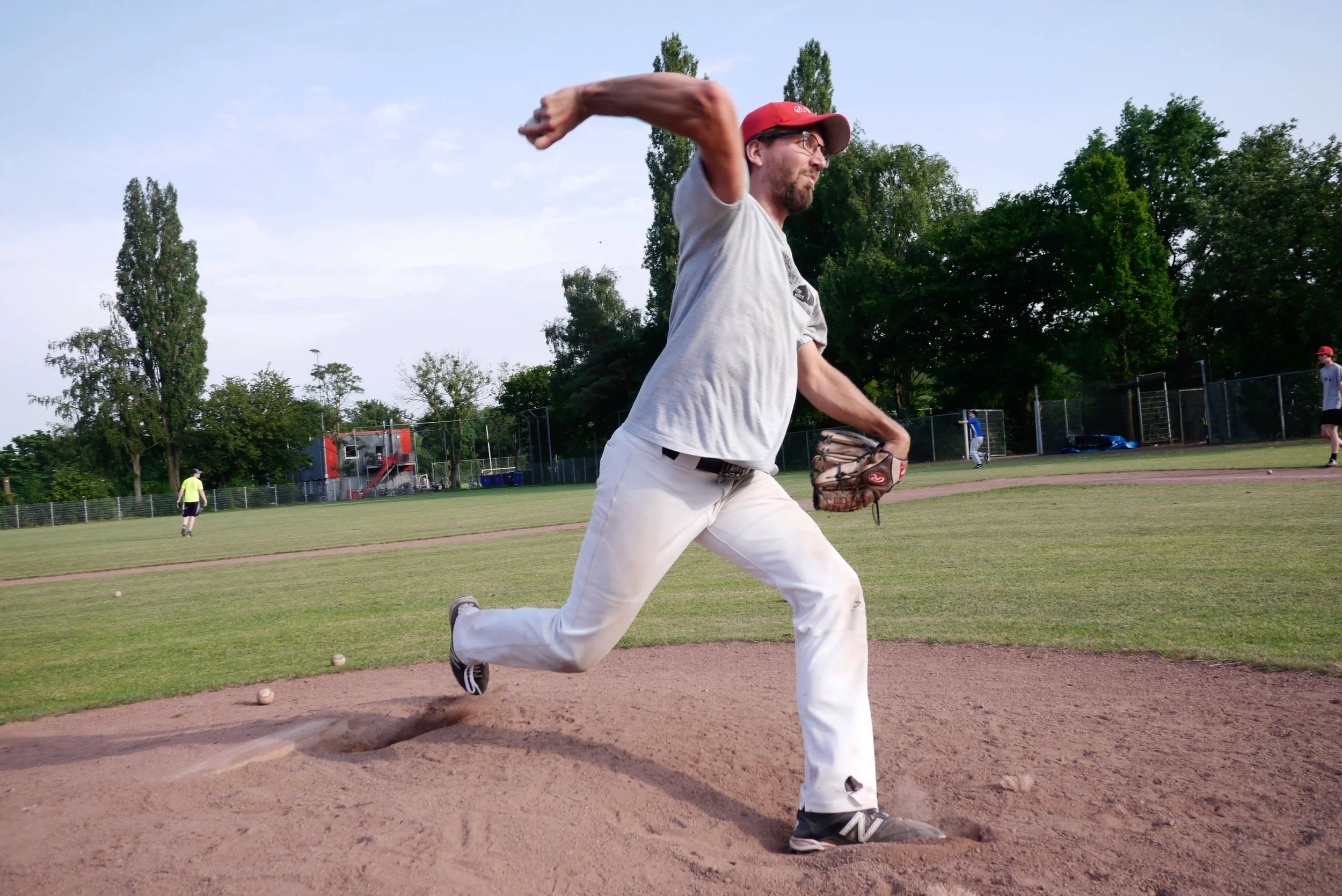 V takes the mound, OVVO practice 06-09-2018