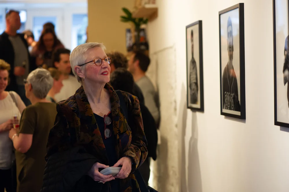 Opening party, “Honkbal is Leven” solo show, Charley’s Amsterdam, 8 April 2019 (Photo: Neliiie De Boer)