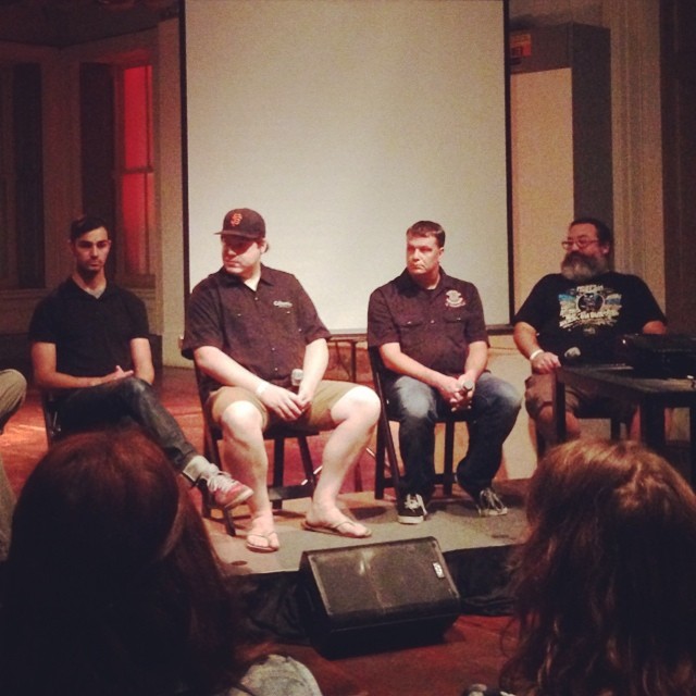Cole (Left) our head brewer with other local SF Brewers.