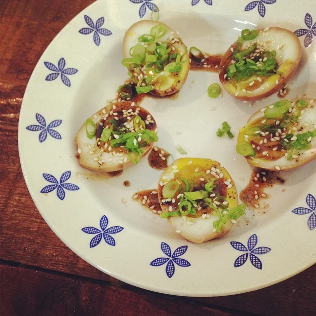 Ramen deviled eggs.