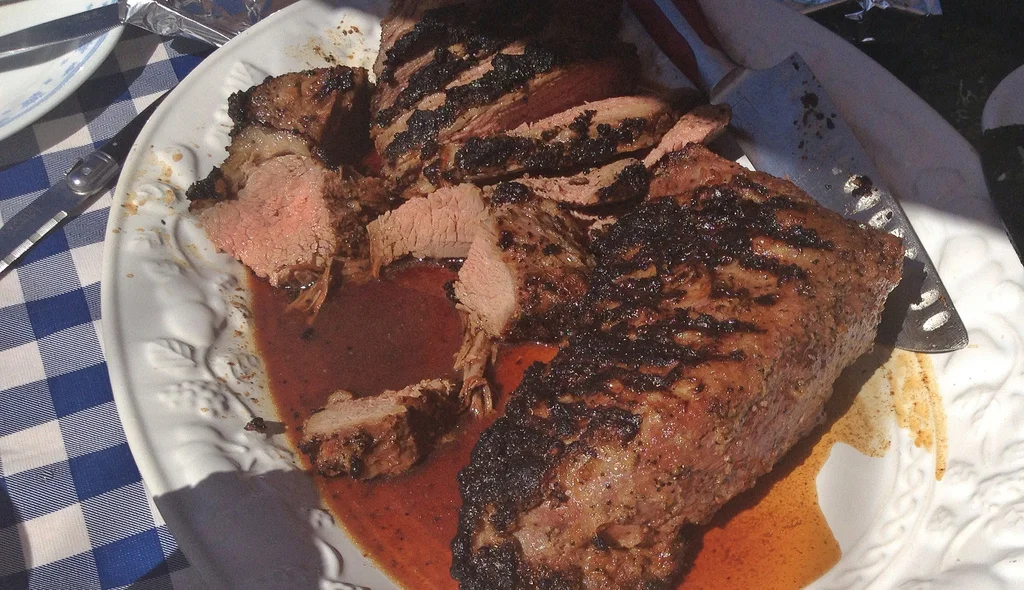 Grilled marinated tri-tip
