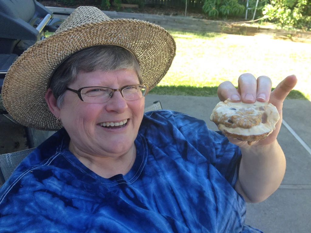 My mom loved the ice cream sandwiches -- happy birthday everyone!