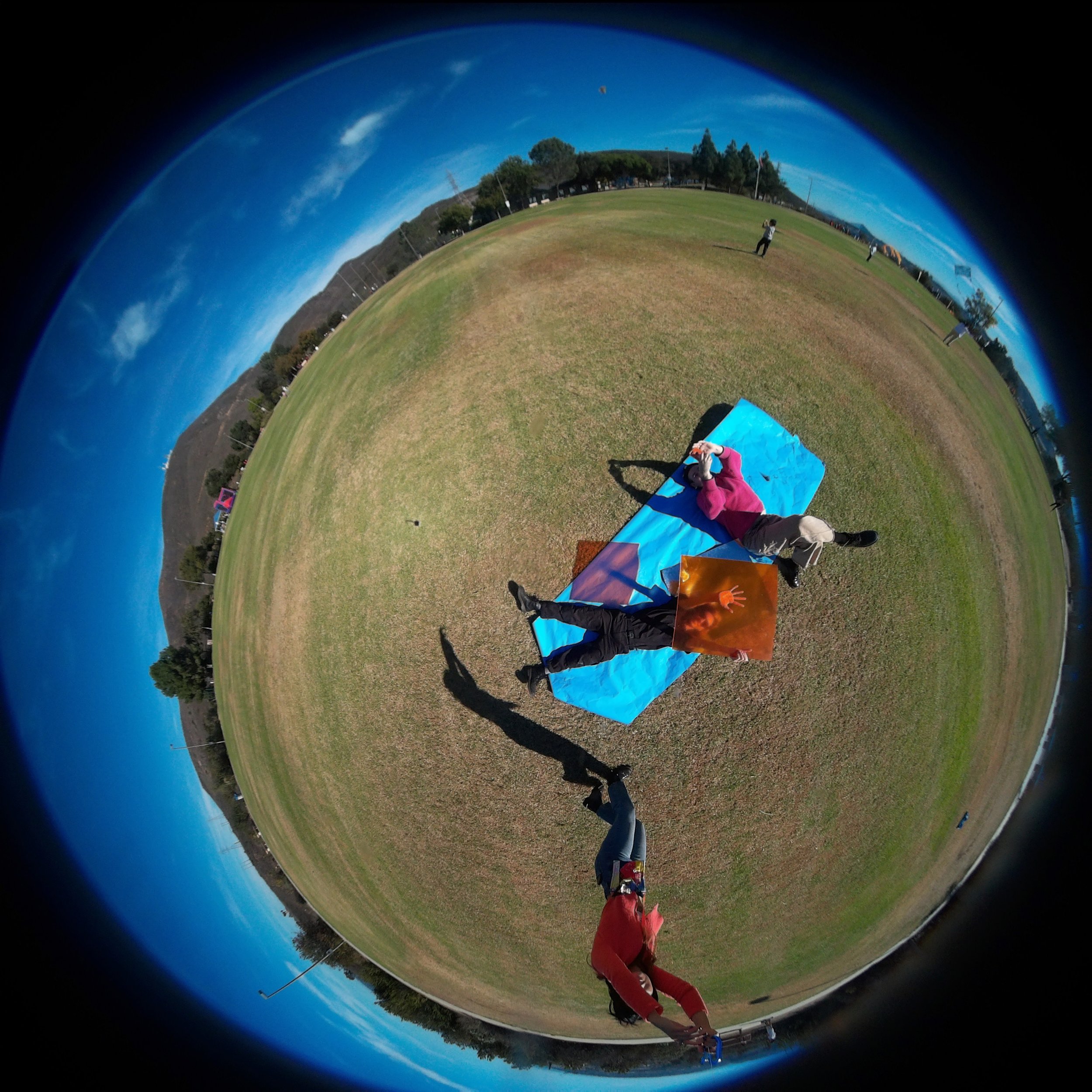   Image taken by a participant from their kite-camera  