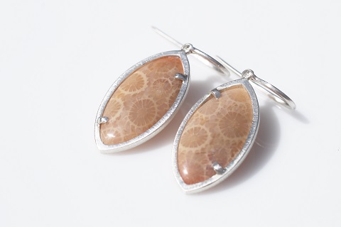 Fossil earrings - oval