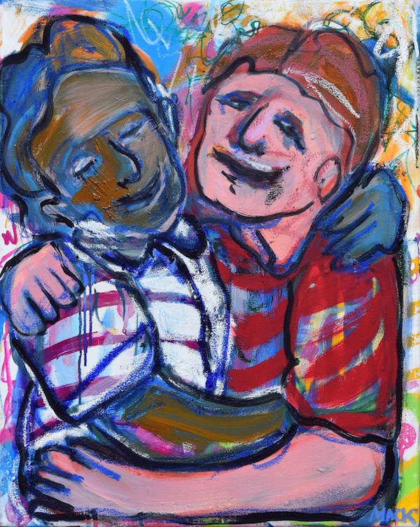 Best Buds, 2017 ($300) Oil on canvas, 16 x 20 inches. For information...