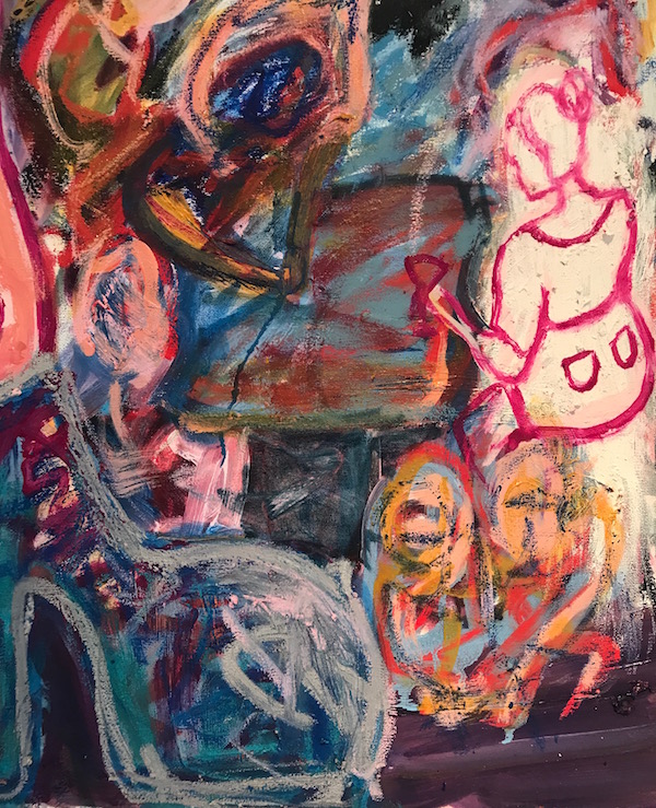 We Just Ended Up There, 2017 ($300) Oil on canvas, 16 x 20 inches. For information...