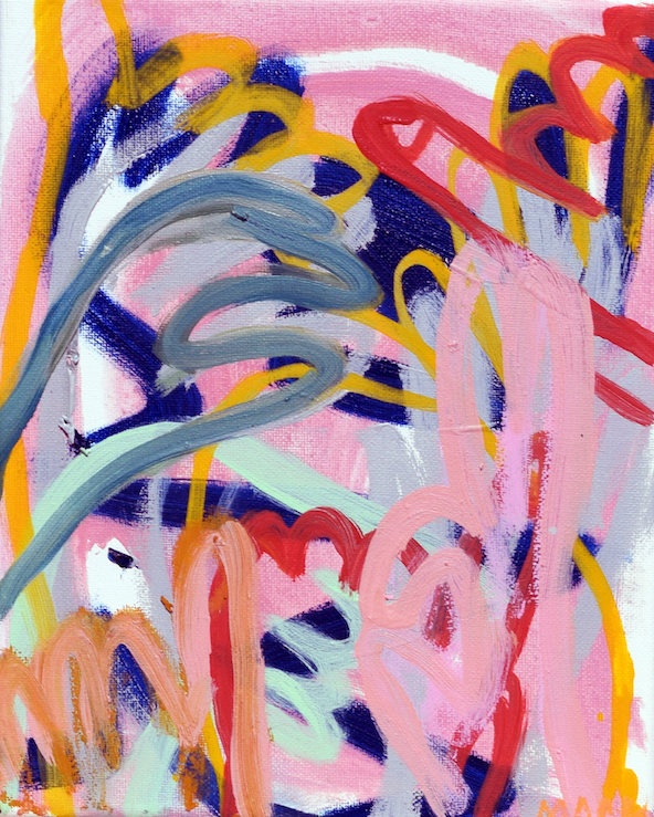 Show of Hands, 2017 ($150) Oil on canvas, 7 x 12 inches. For information...