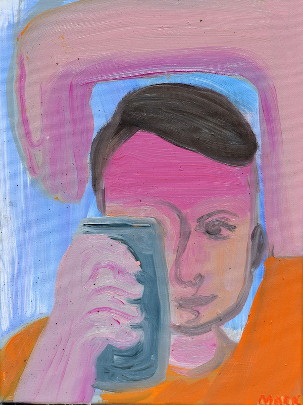 Too Bright, 2017 ($150) Oil on canvas, 7 x 12 inches. For information...
