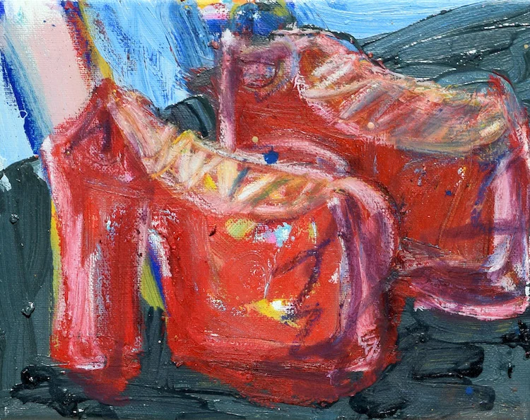 Going Out, 2017 ($100) Oil on canvas, 6 x 10 inches. For information...