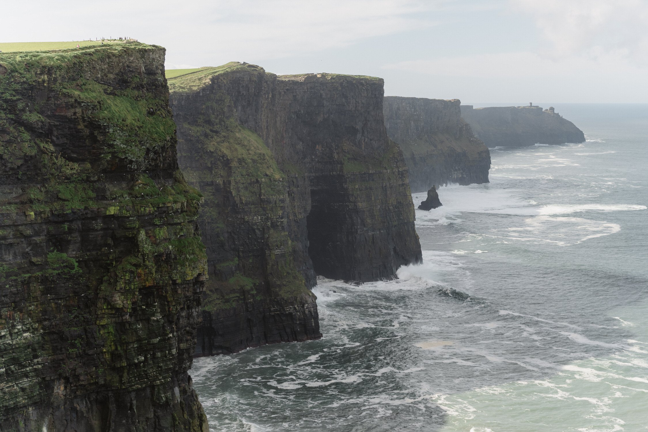 Wide view of Cliffs of Moher