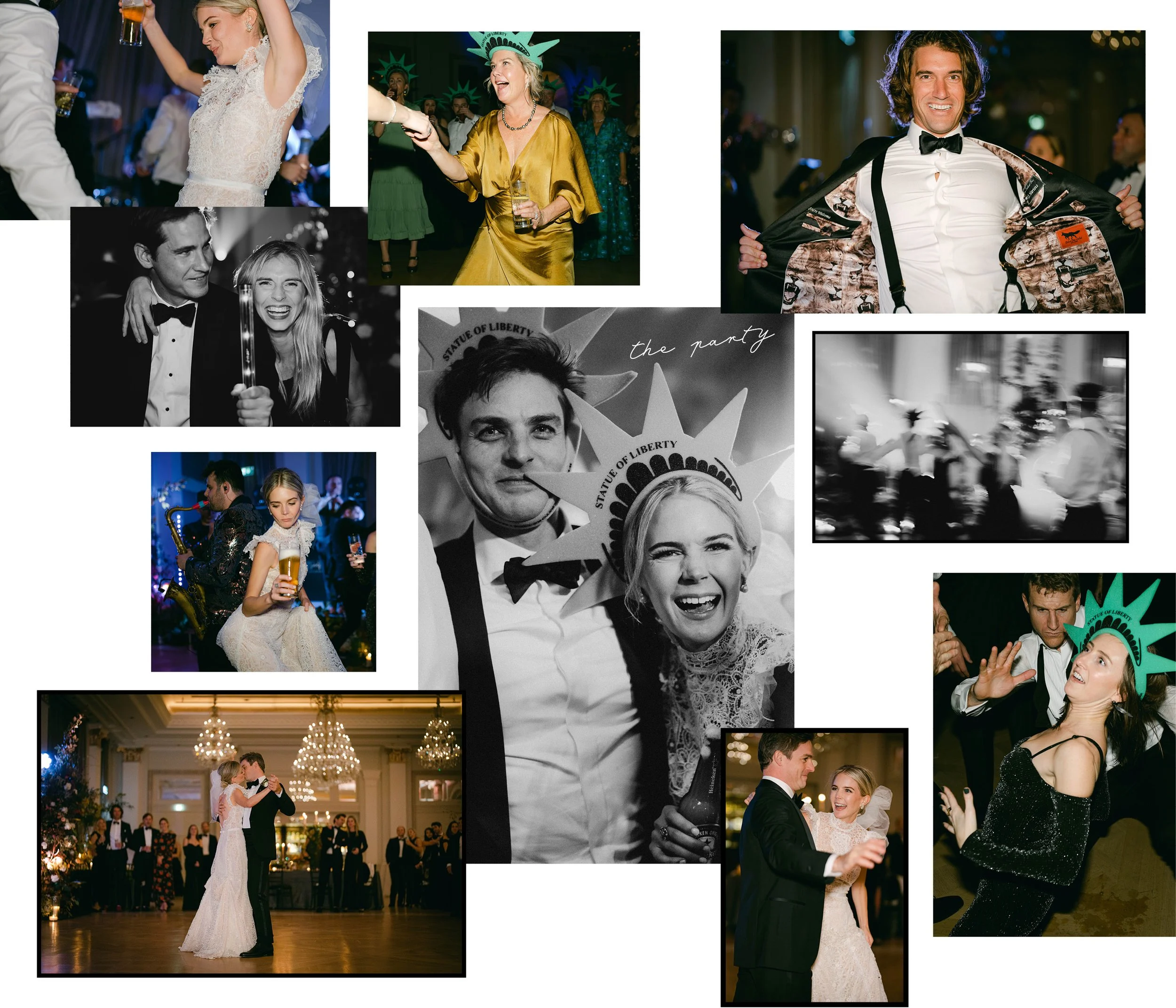 Wedding party and crazy dancing at Adare Manor