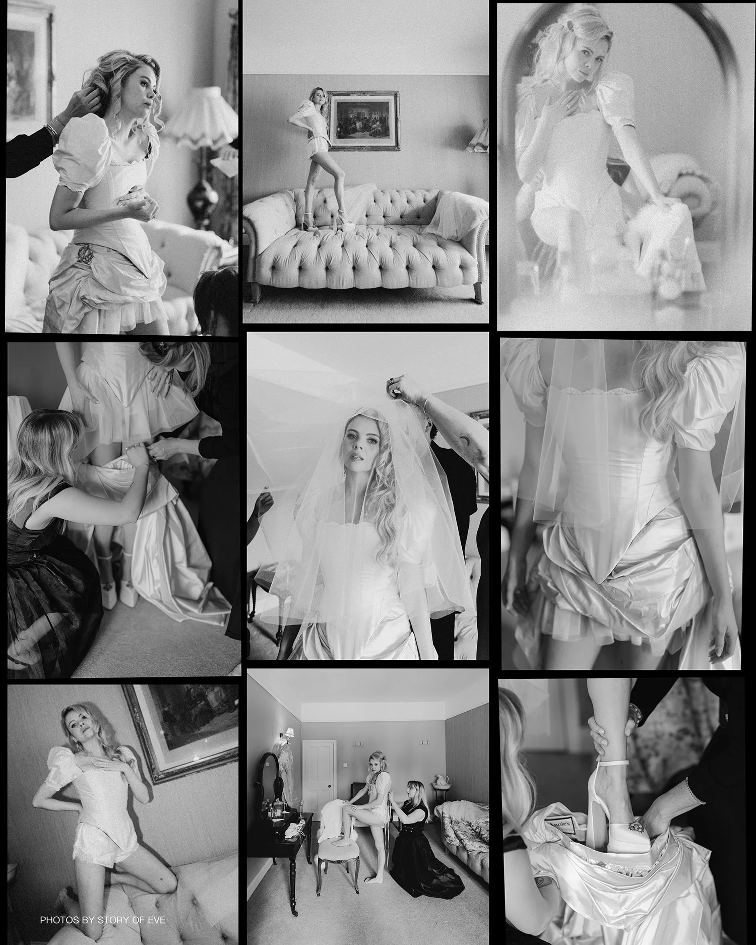 Saoirse-Monica Jackson getting her wedding dress on