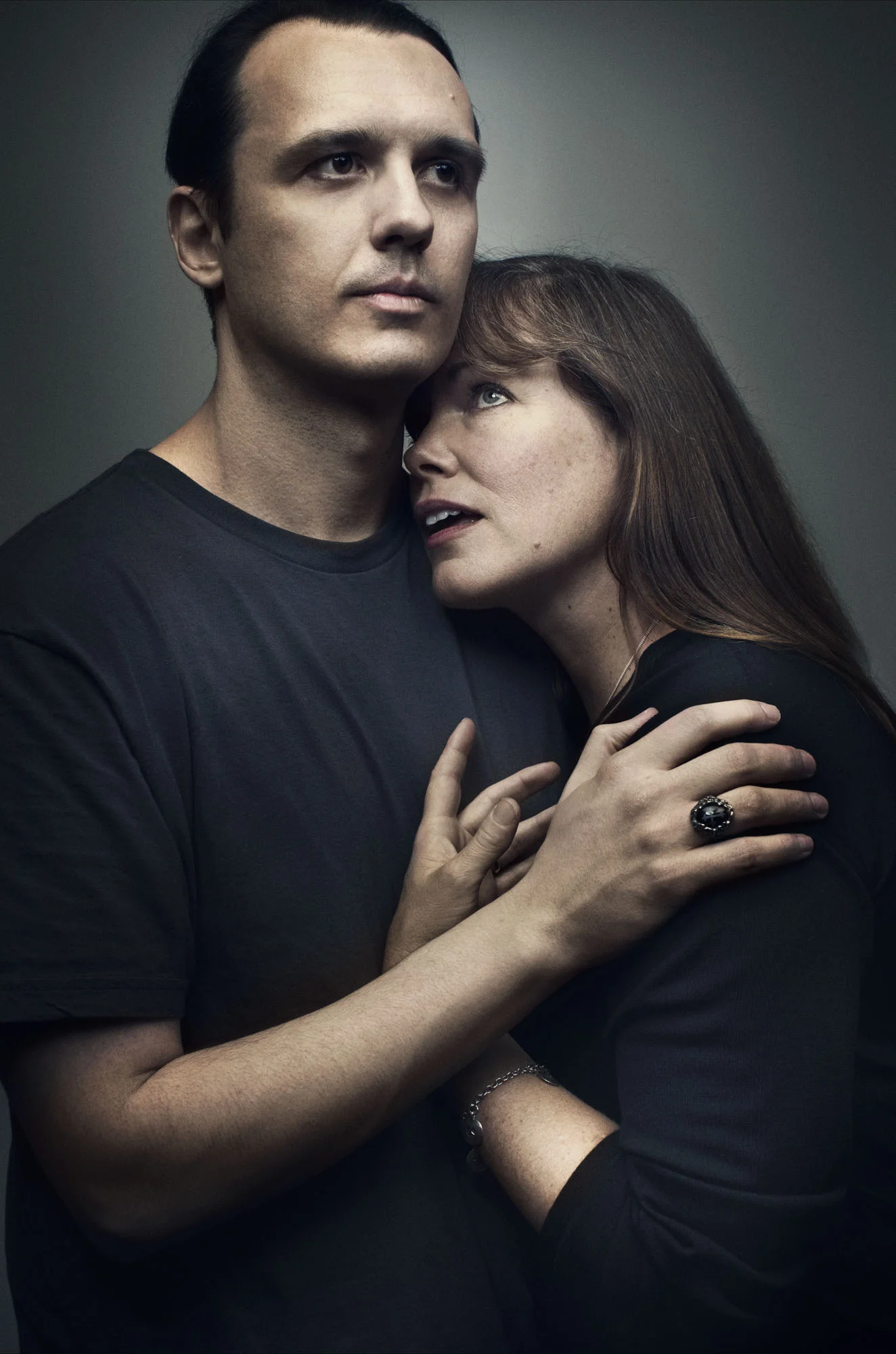   Damien Echols, one of the "West Memphis Three" was falsely imprisoned and spent 18 years on death row - pictured with wife Lorri Davis - NYC  