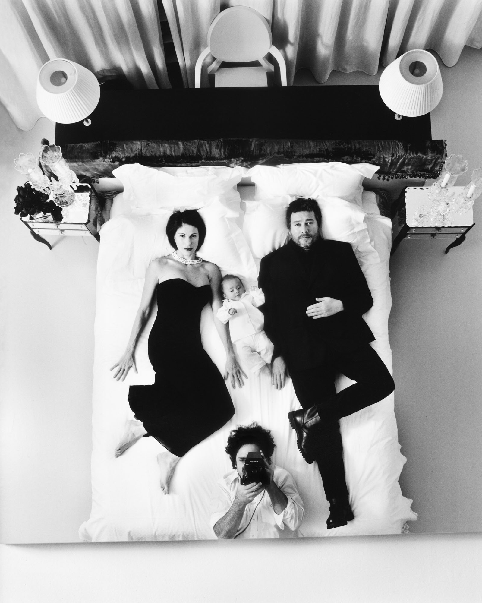 Philippe Starck with wife Nori and baby Oa (and myself) - Paris