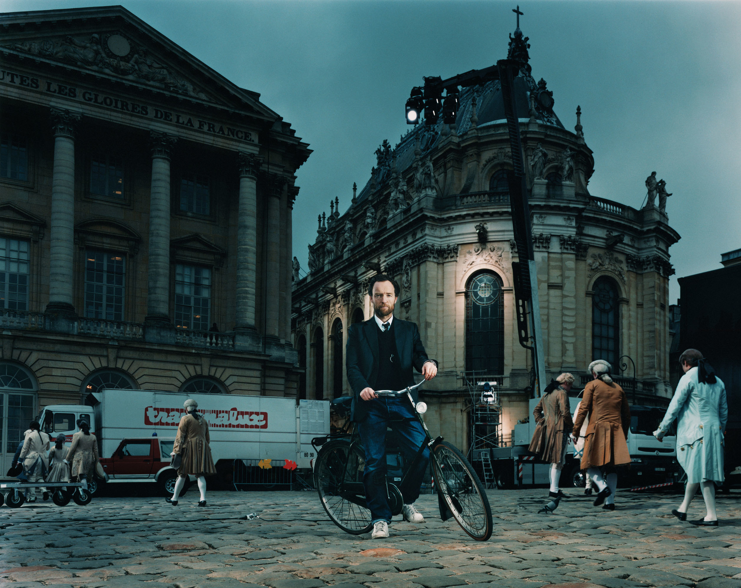 Lance Accord on the set of "Marie Antoinette" at Versailles, France