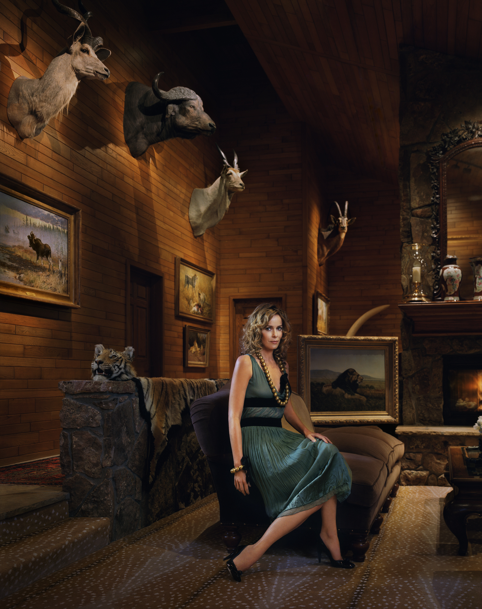 Julia Koch, wife of Koch Brother David Koch at their home in Aspen, CO