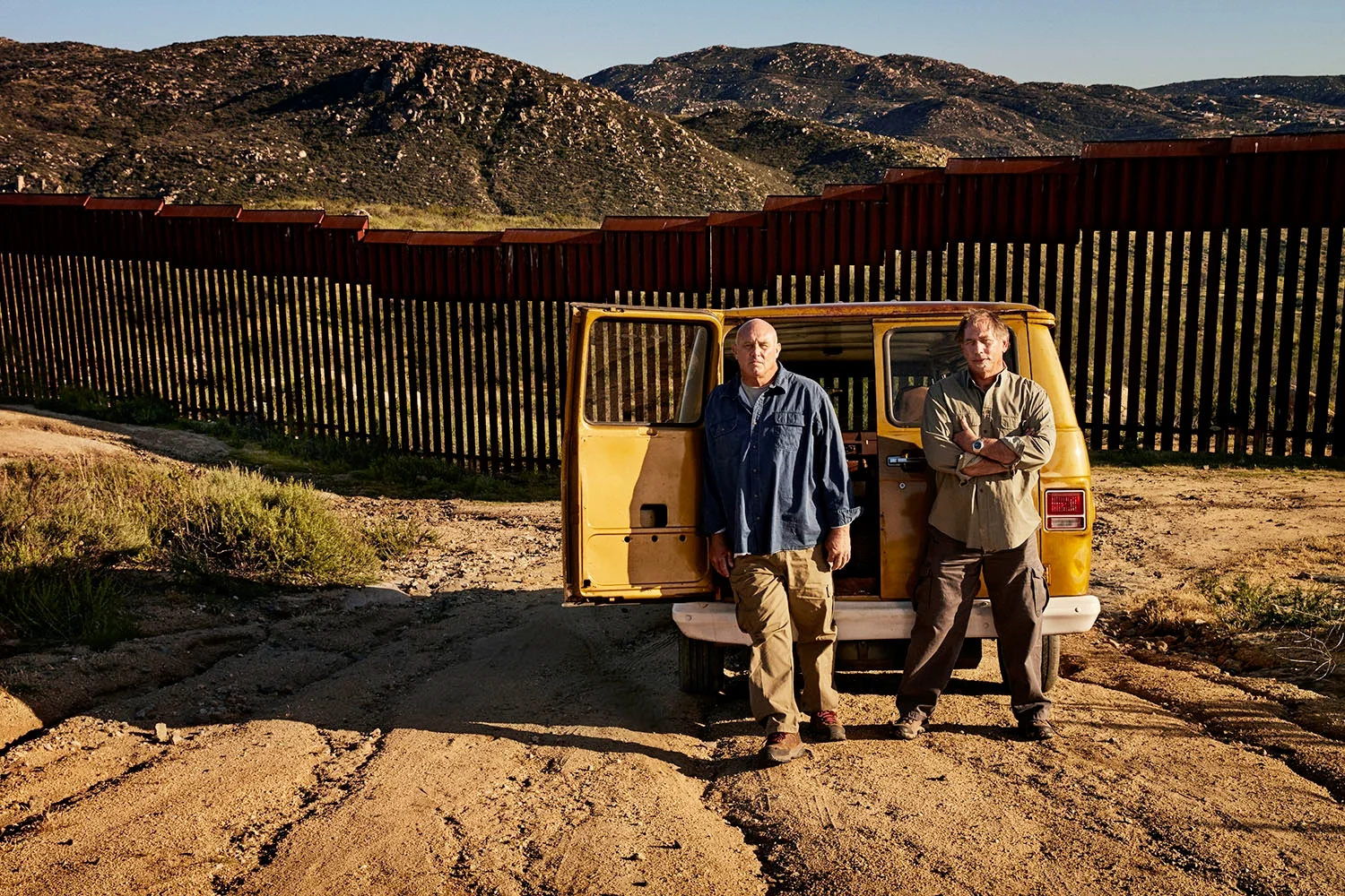 Elden Kidd and Tim Burraston on the US/Mexico Border - Tecate, CA from The Legend of Elden Kidd, America's Most Dedicated, Most Creative People Smuggler