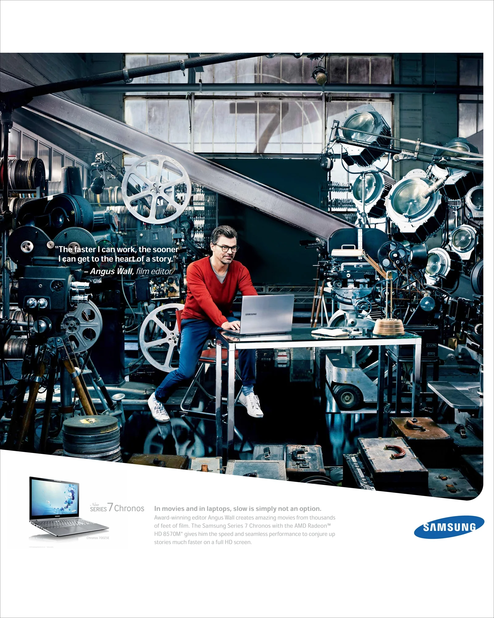   Angus Wall, acclaimed film editor for Samsung Series 7 Chronos - Los Angeles, CA  