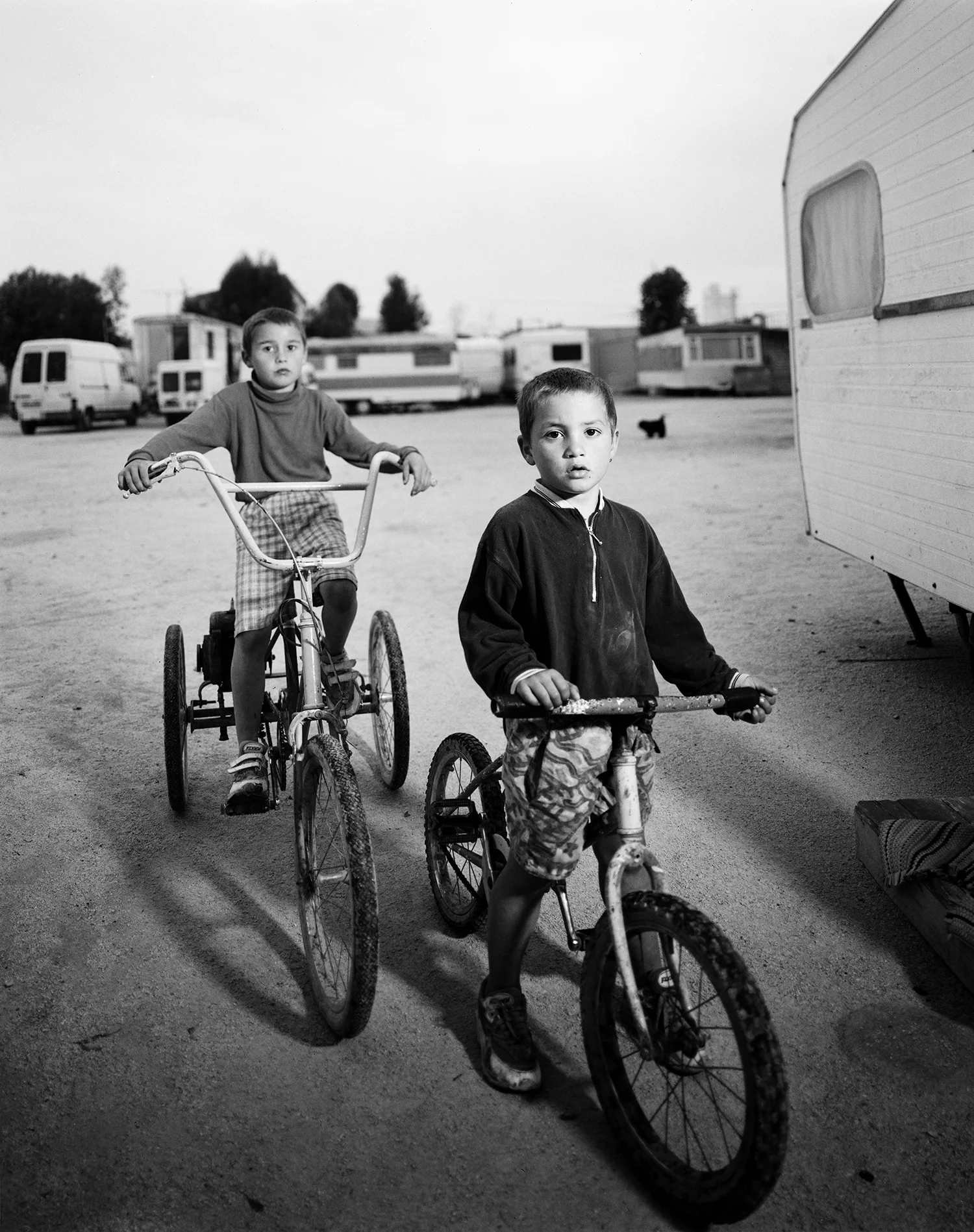  Gypsie encampment - Heyeres, France  