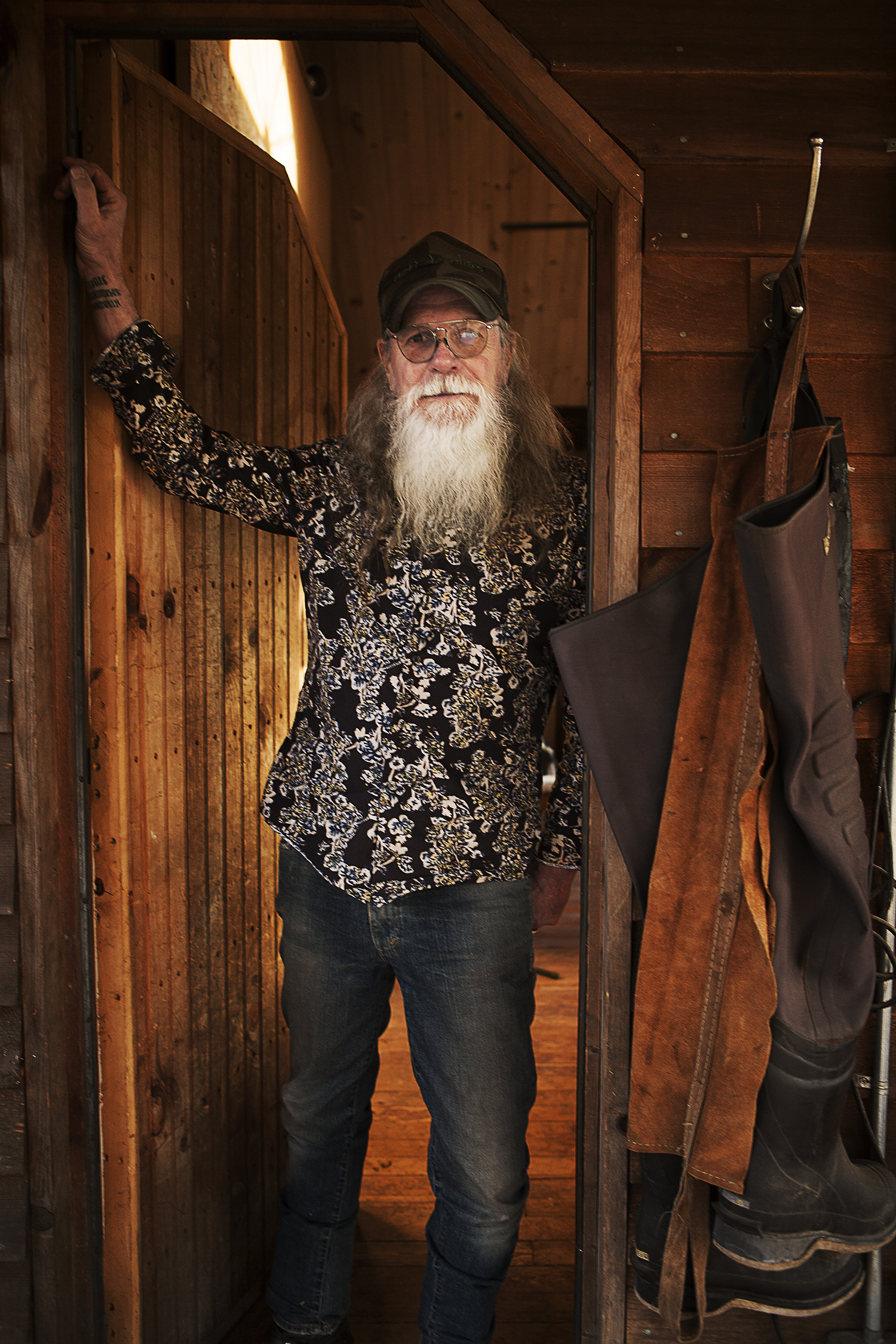 Artist Mike Osterhout, founder of the Church of the Little Green Men - Glen Wild, NY