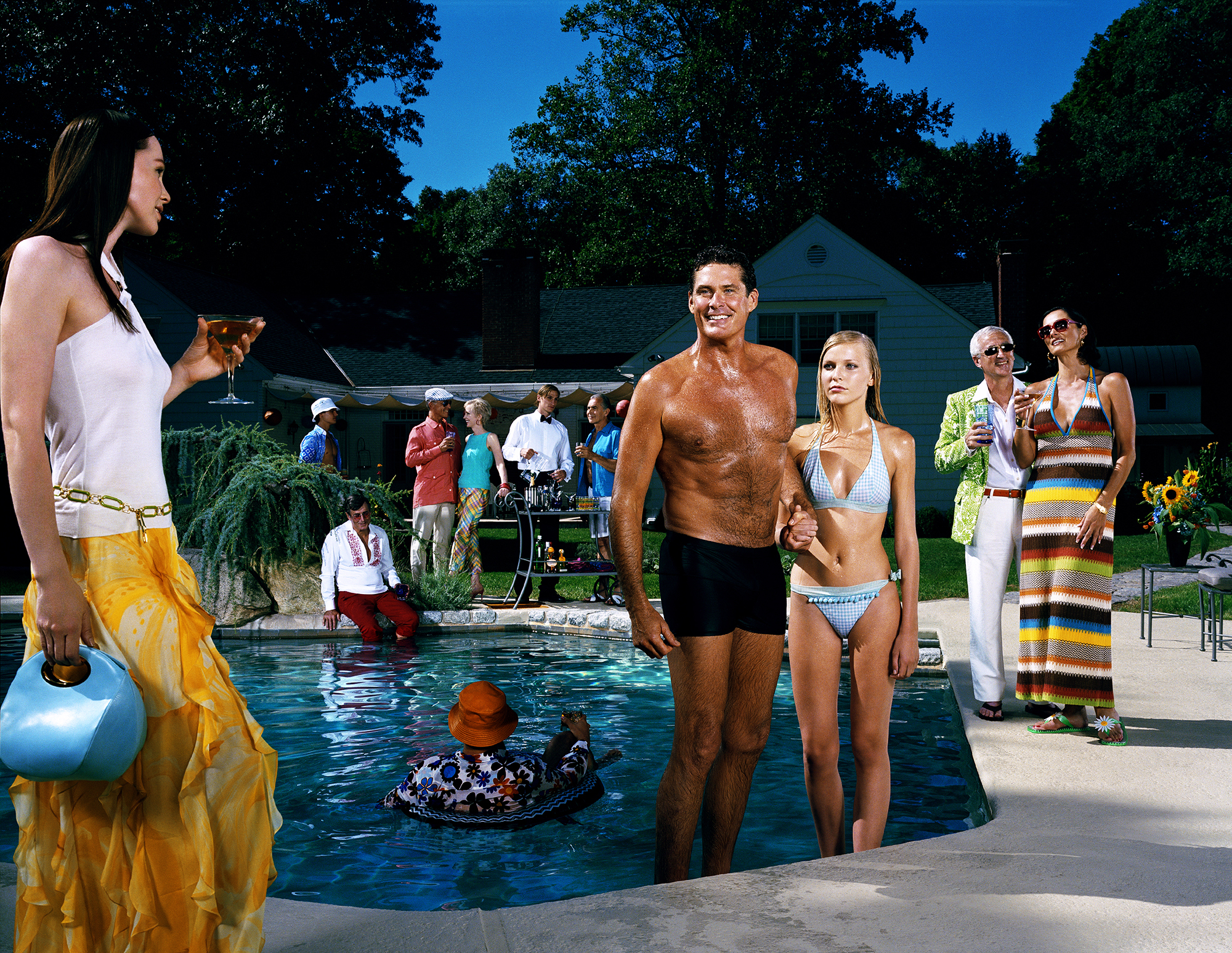 David Hasselhoff as "The Swimmer" - New Canaan, CT