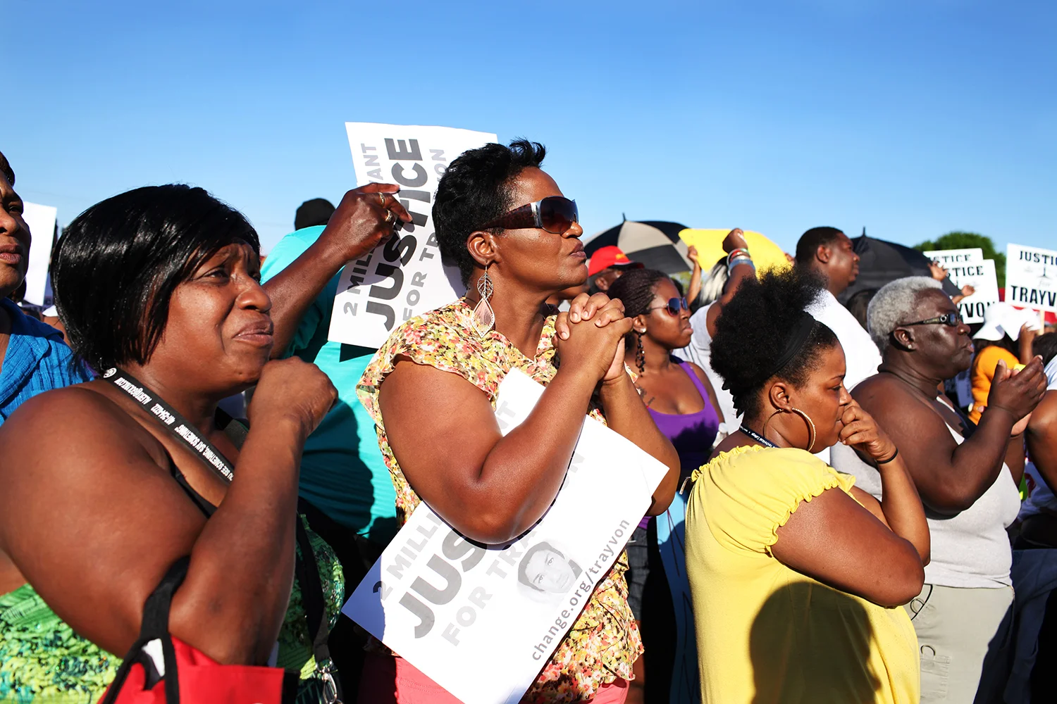   Trayvon Martin supporters protest for justice - Sanford, FL  
