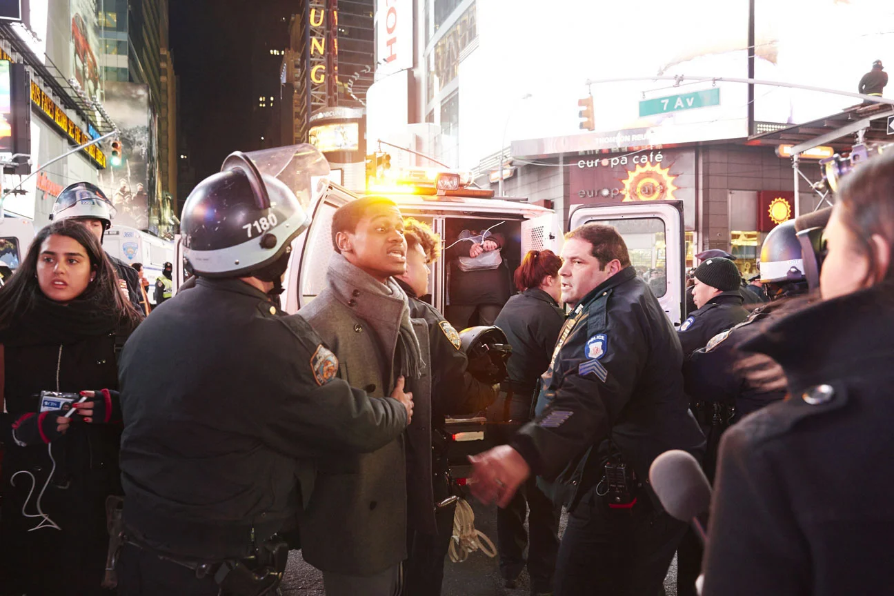   New York CIty police arrest hundreds of protesters marching for justice in police killing of Eric Garner - New York CIty  