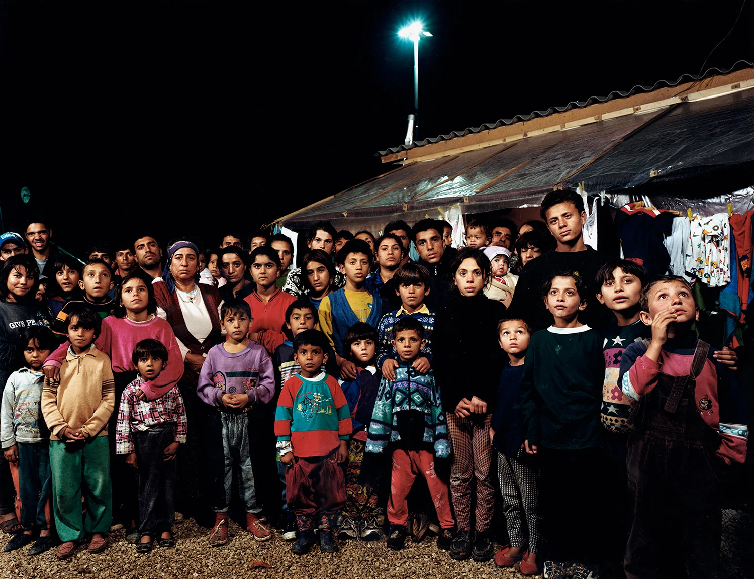 Large Gypsy Family - Refugee Camp - Shutka, Macedonia