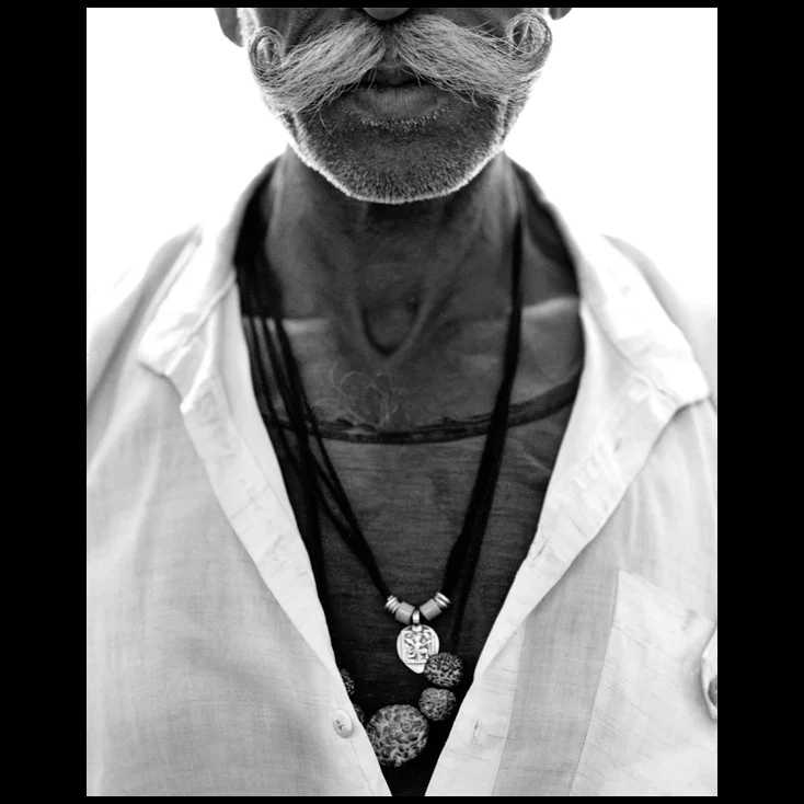   From Polaroid negative - Street Vendor - Calcutta, India  