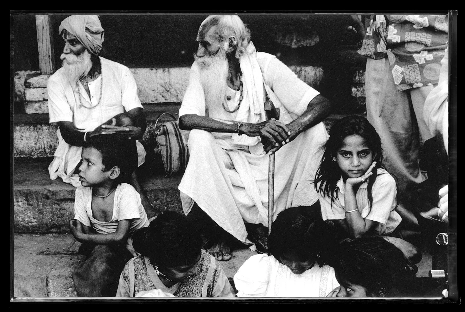   Polaroid -  Street scene - Calcutta, India  