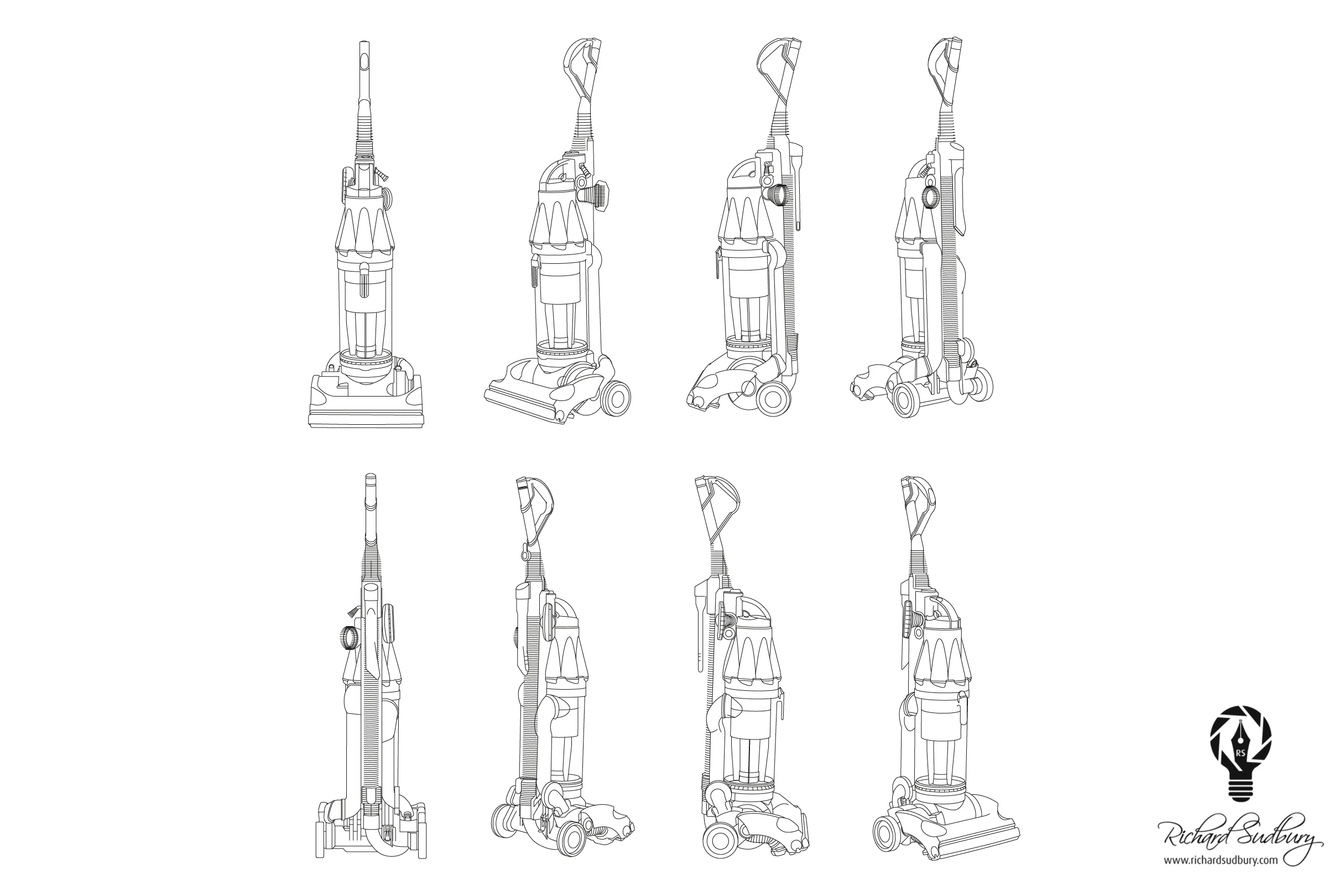 Dyson Linework Illustration