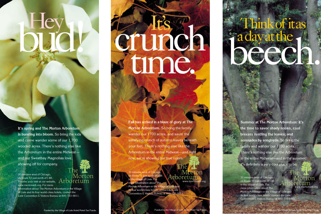  Morton Arboretum Seasonal Print Ads 