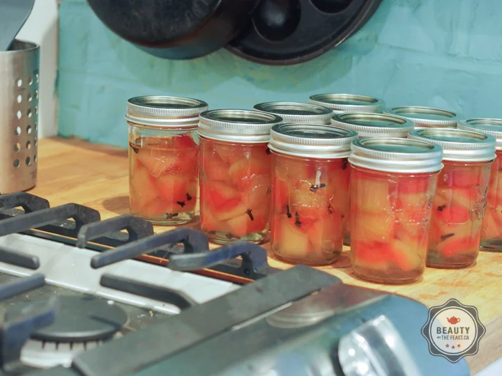 Watermelon Pickles. It's a southern thing.