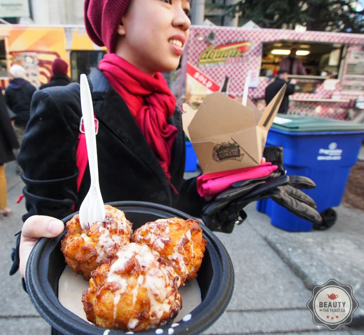 Oh mai. Run Fatboy Run: Deep Fried Mac and Cheese balls. $7 for three.