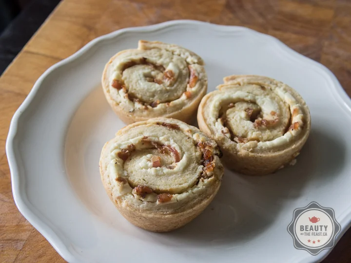 Rosemary, Caramelized Onion and Goat Cheese Roll ups Recipe