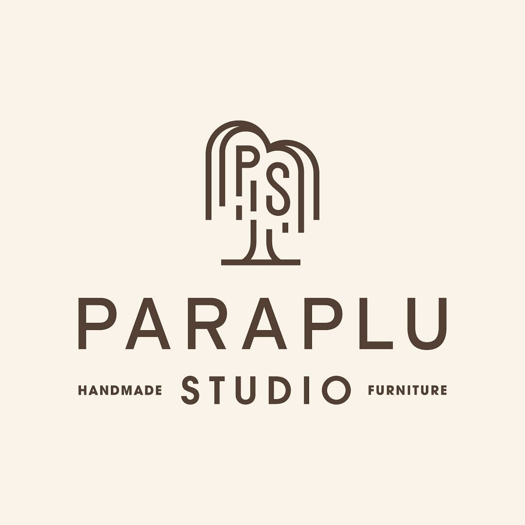 Logos for Paraplu studio, a hand-built &amp; custom furniture company focused on sustainability and accessibility. Right here in Pittsburgh, PA.