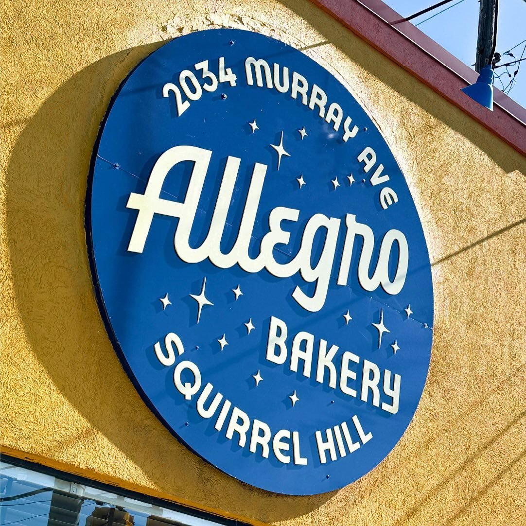 &ldquo;Hurry to Murray&rdquo; for 100% plant-based, handmade daily, baked goods and sandwiches. More of our identity work for @allegropgh now that you might have seen the new signs finally installed. 

Thanks @signsnatpgh for doing all of the hard wo