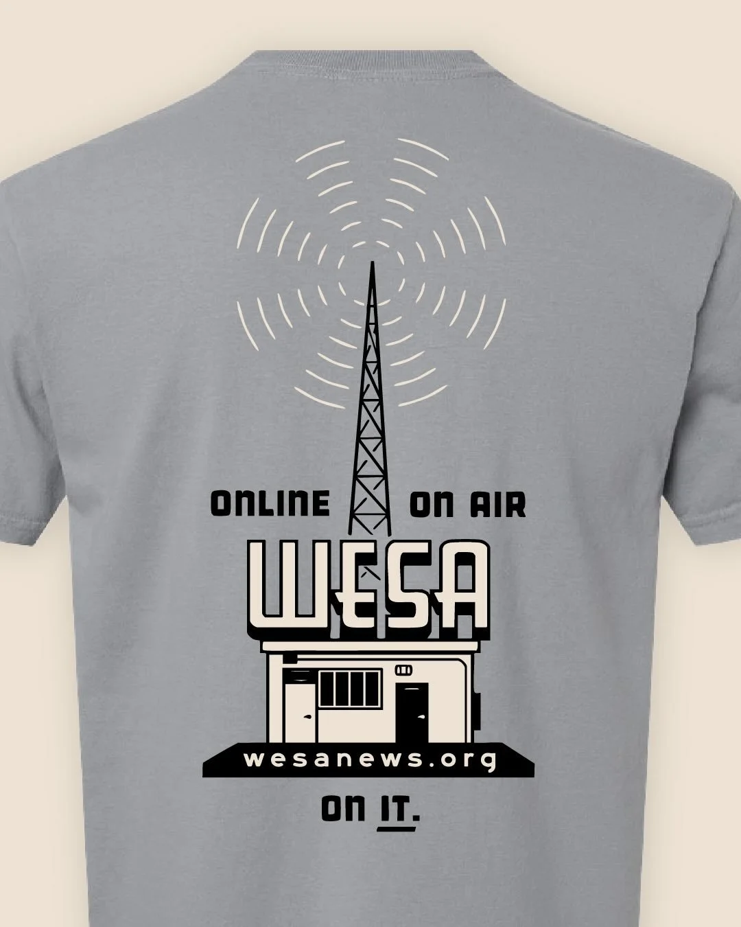New designs for WESA&rsquo;s Spring drive! Join @905wesa as a member for 🔟/month and you can choose to get this tee as your thank you gift. We designed this tee to celebrate the humble and mighty broadcast tower and station on Mt. Washington. Swipe 