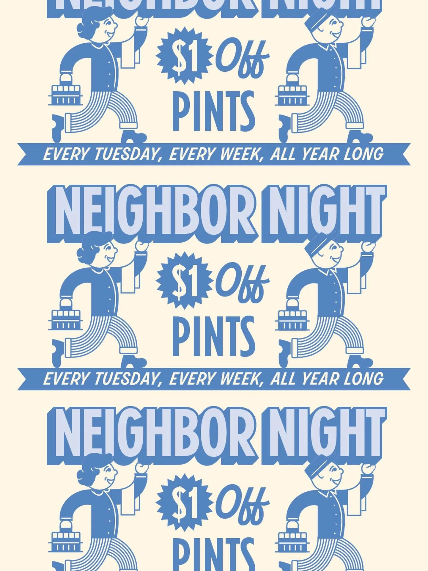 Neighbor things for @twofraysbrewery ✌🏼✌🏼