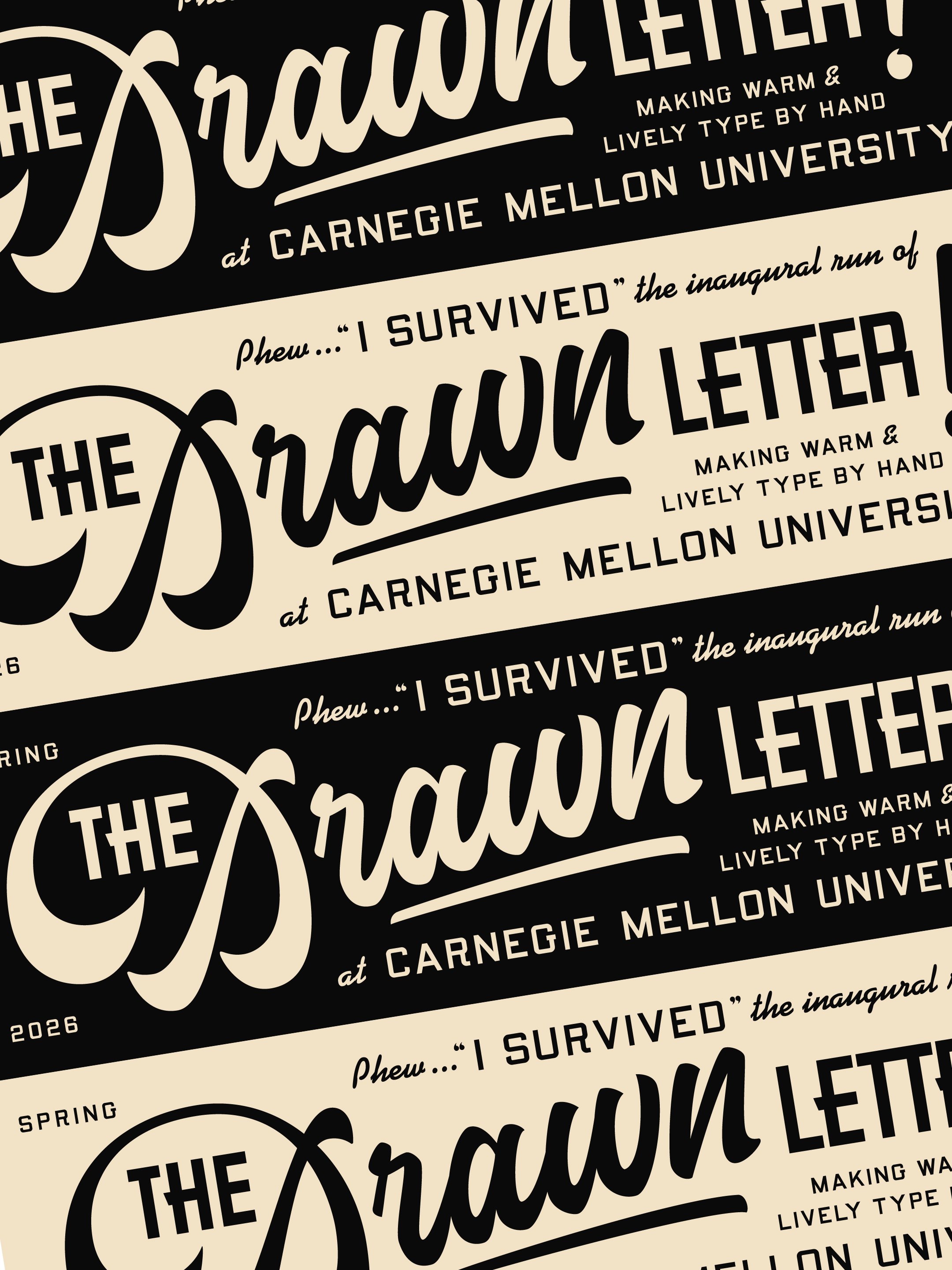 Life has been moving pretty fast lately (parenting!) but reflecting back on the first half of the year, becoming an instructor at @carnegiemellon and getting to teach hand-lettering to a group of awesome students was an absolute highlight. Thanks to 