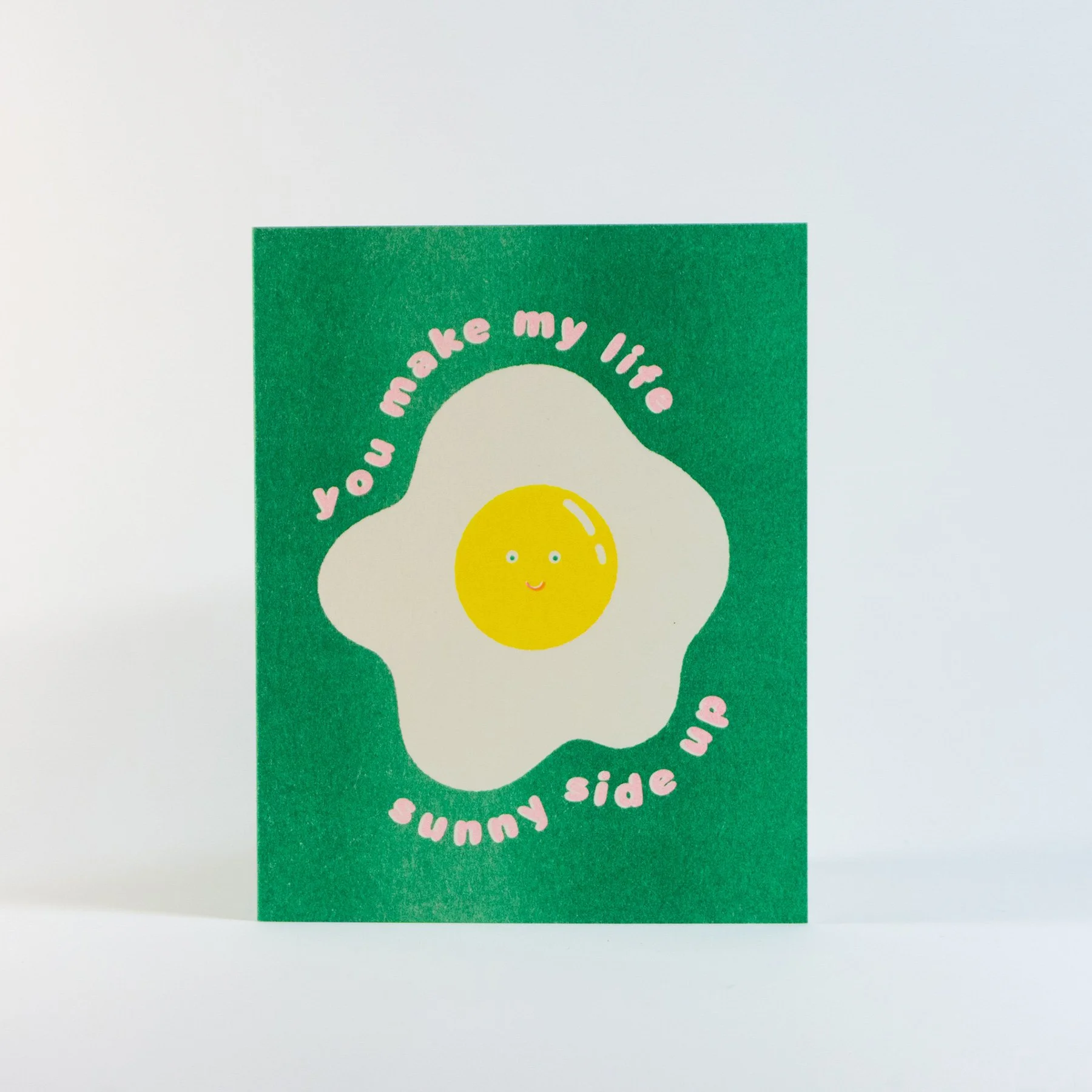 Sunny Side Up Egg  | Risograph Greeting Card