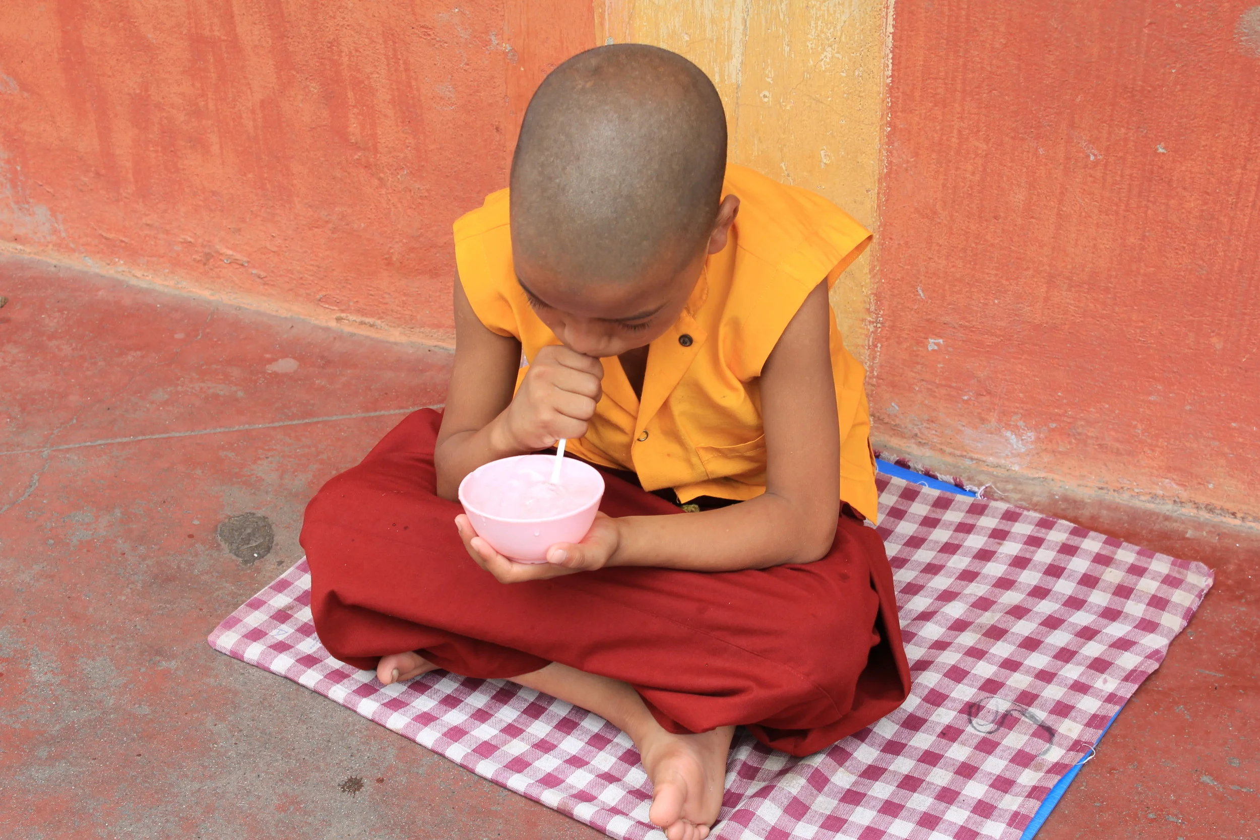 Seven year olds learn circular breathing techniques