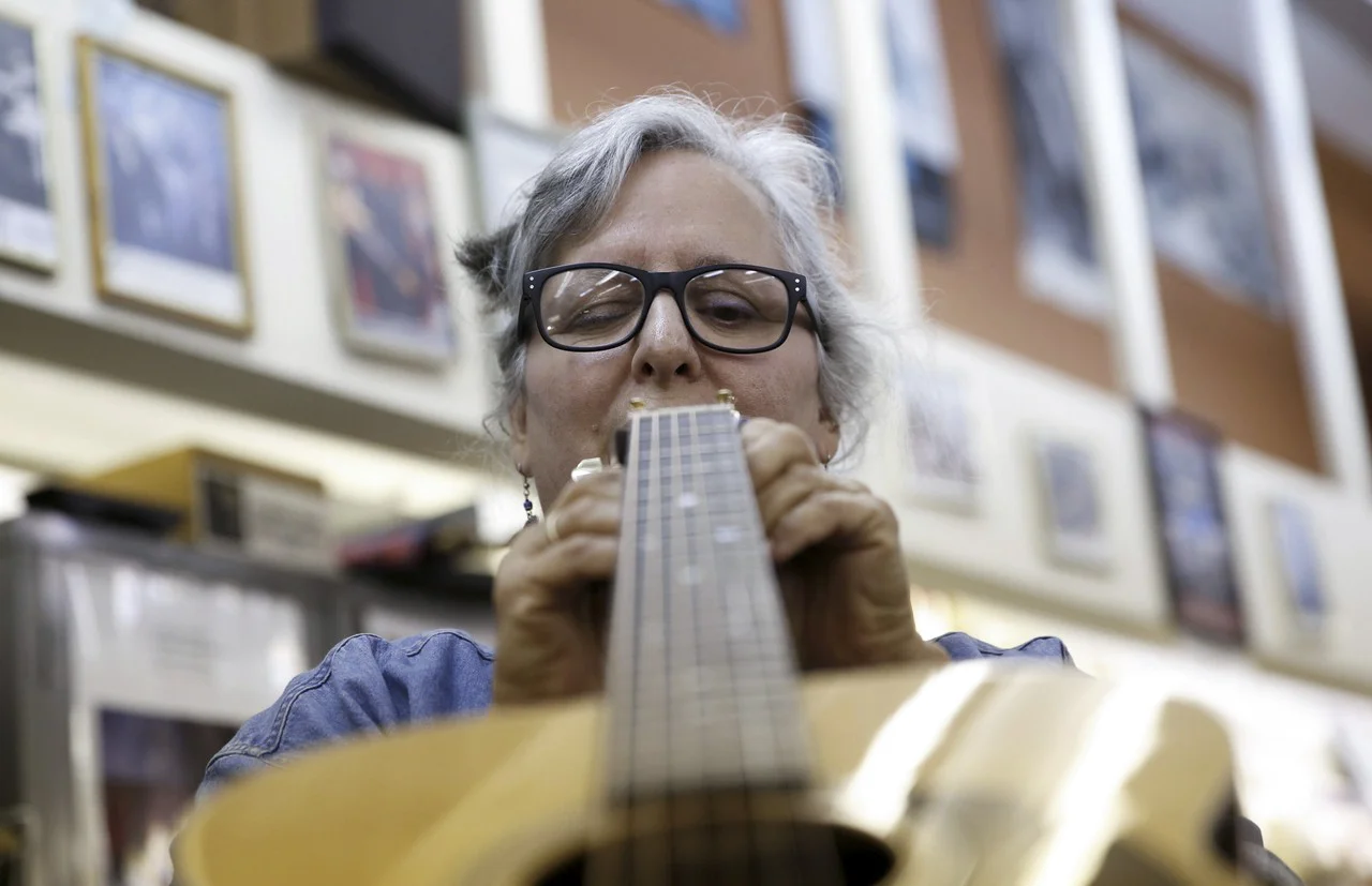  Cathy Currier, 60, grew up in her family's music store in Richmond. "I wasn't a normal kid. I wanted to take everything apart to understand its inner workings," says Cathy. Her curiosity led Cathy to learn more and more about complicated instrument 